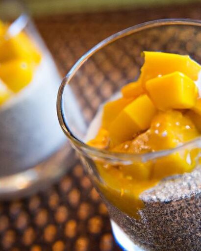 Tropical Bliss: Chia Seed Pudding with Mango & Coconut