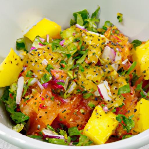 Tropical Twist: Crafting Spicy Crab & Mango Poke Bowls
