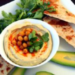 Silky Avocado Hummus Meets Crispy Toasted Pita Delight