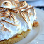 Decadent Coconut Custard Pie Topped with Toasted Meringue