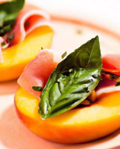 Summer Peach Caprese: A Basil & Prosciutto Twist Delight