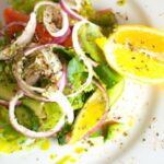 Refreshing Classic Greek Salad with Zesty Lemon Herb Vinaigrette