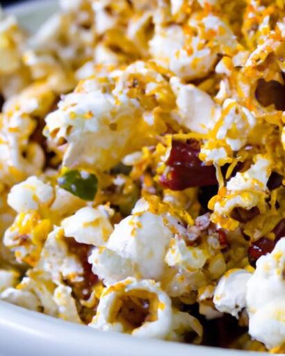 Zesty Chili Lime Popcorn Topped with Cotija Cheese Flair