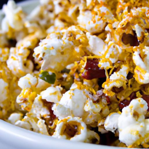 Zesty Chili Lime Popcorn Topped with Cotija Cheese Flair