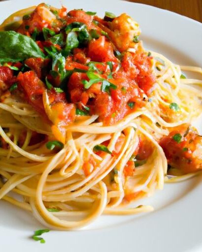 Wholesome Whole Wheat Spaghetti Meets Simple Marinara Bliss