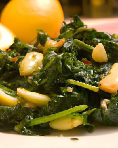 Zesty Garlic Lemon Spinach: A Simple Sautéed Delight