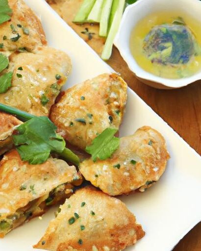 Flaky Chinese Scallion Pancakes with Perfect Dipping Sauce