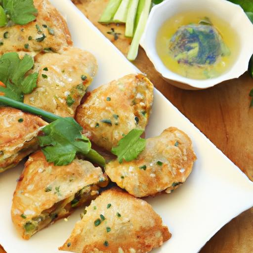 Flaky Chinese Scallion Pancakes with Perfect Dipping Sauce
