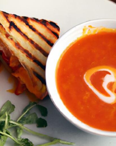 The Perfect Pair: Grilled Cheese Meets Tomato Soup Bliss