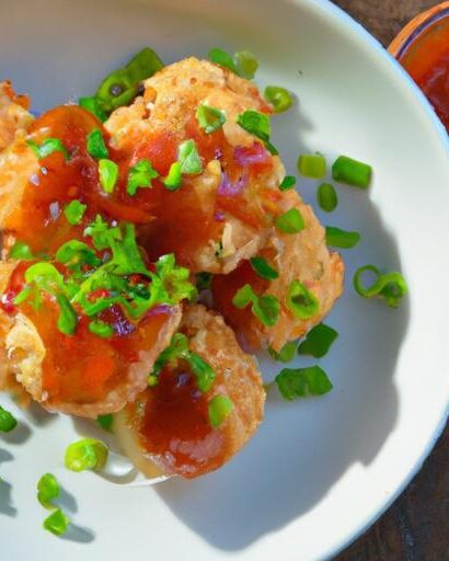 Crispy Air Fryer Tempura Cauliflower with Zesty Chili Sauce