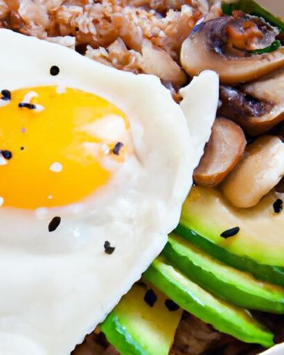 Wholesome Mixed Rice Bowl: Veggies & Perfect Fried Egg Delight