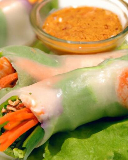 Fresh & Fast Thai Shrimp Summer Rolls with Zesty Peanut Dip