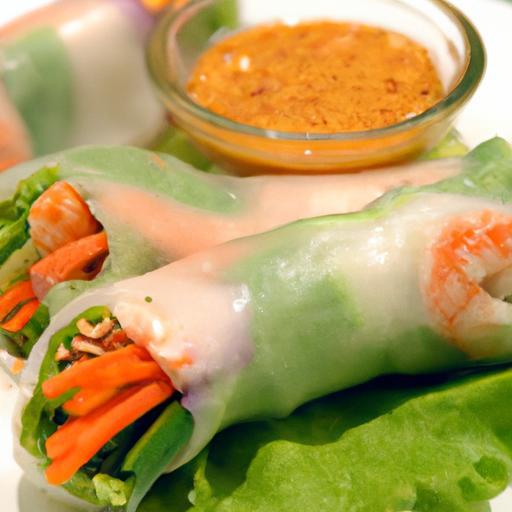 Fresh & Fast Thai Shrimp Summer Rolls with Zesty Peanut Dip