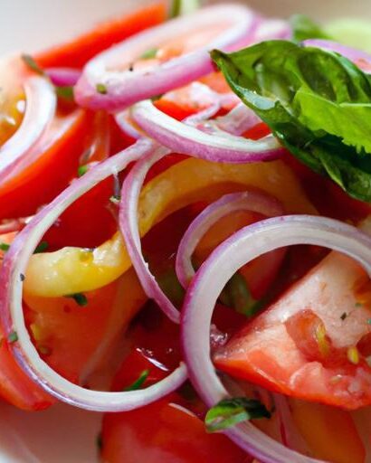 Brighten Your Meal: Quick 10-Min Tomato & Onion Salad