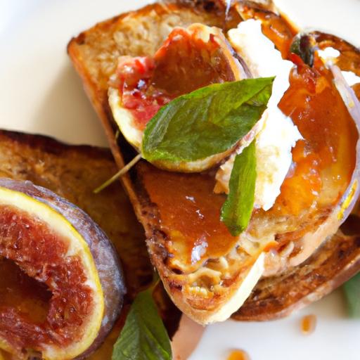 Sweet Simplicity: Ricotta Toast with Figs and Honey Bliss