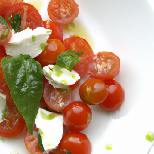 Fresh Caprese Salad: Cherry Tomatoes & Balsamic Glaze Delight