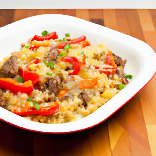 Quick & Easy 15-Minute Cheesy Beef ⁣and Rice Skillet Recipe