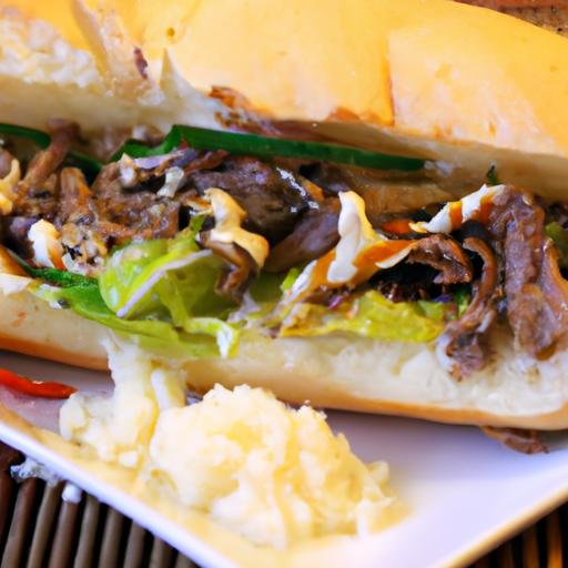 Fusion Feast: bulgogi-Style Philly Cheesesteak Delight
