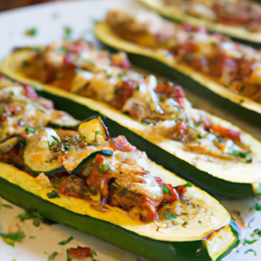 Delicious Pizza Stuffed Zucchini Boats: A Tasty Twist