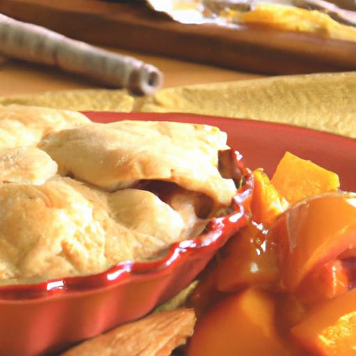 Southern Peach Cobbler Delight: Irresistible Biscuit Topping