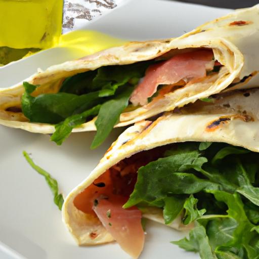 Savor Italian Piadina: Prosciutto‍ & Arugula​ Delight