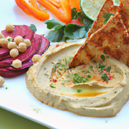 Silky Avocado Hummus Meets Crispy Toasted Pita Delight
