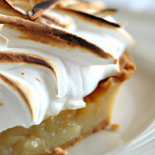 Decadent Coconut Custard Pie Topped with Toasted Meringue