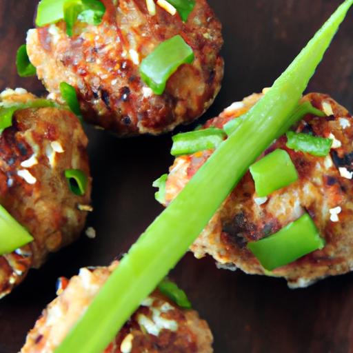 Savory Quick Asian BBQ Chicken Meatballs with Sesame Glaze