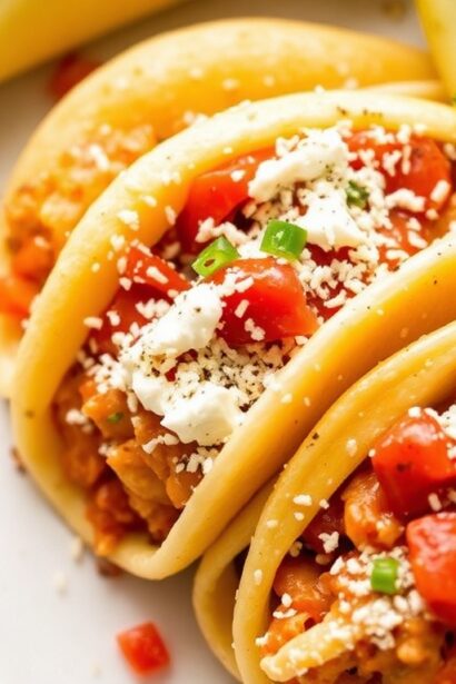 Taco stuffed pasta shells: a delicious fusion feast.