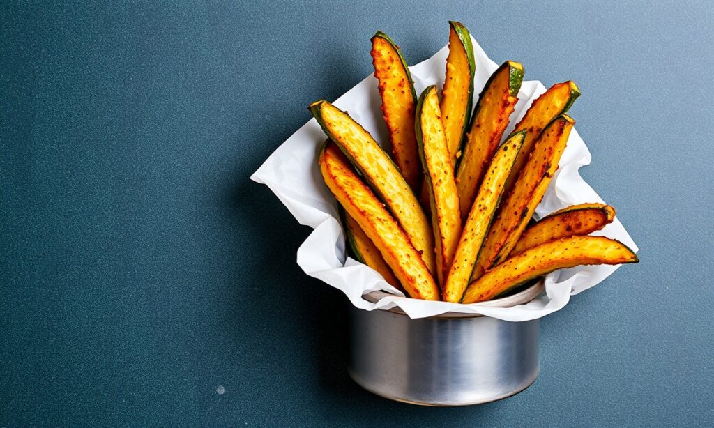 Crispy air fryer zucchini fries recipe: quick, healthy, and delicious.