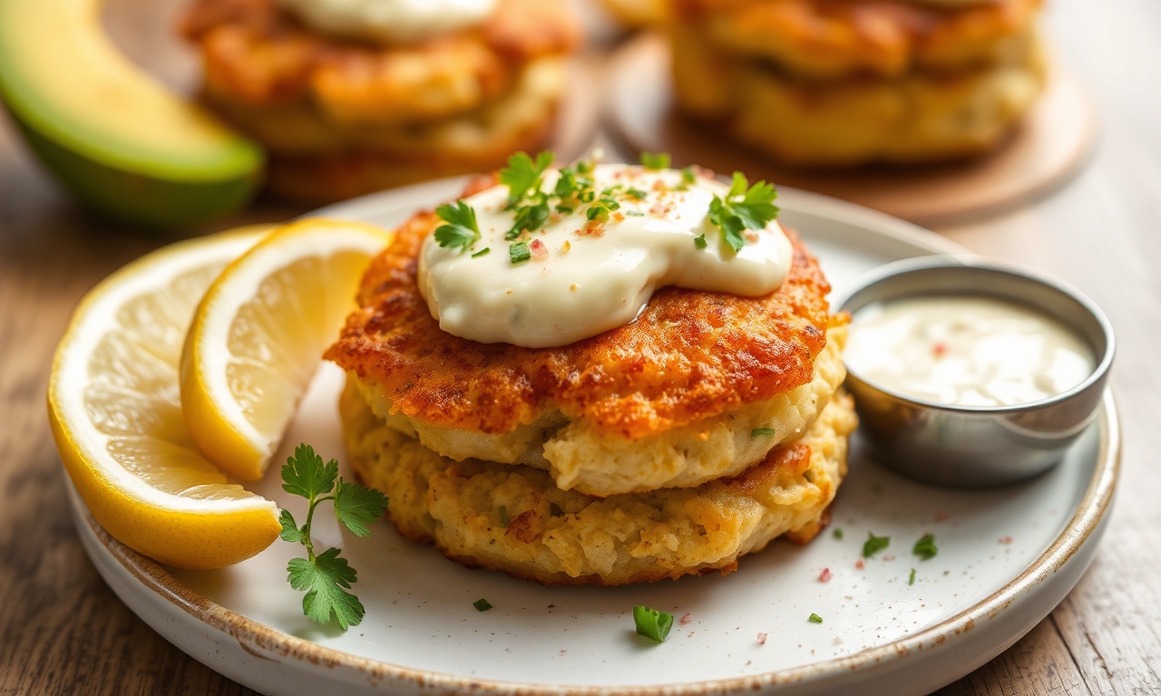 Jackfruit crab cakes with zesty Old Bay aioli.