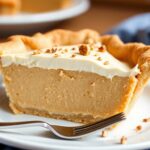 Timeless delight: Amish peanut butter cream pie slice.