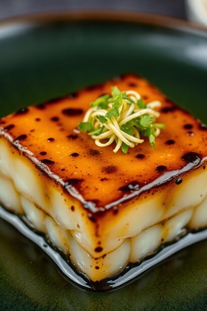 Art Miso glazed black cod, Nobu style, unlocking incredible flavor.
