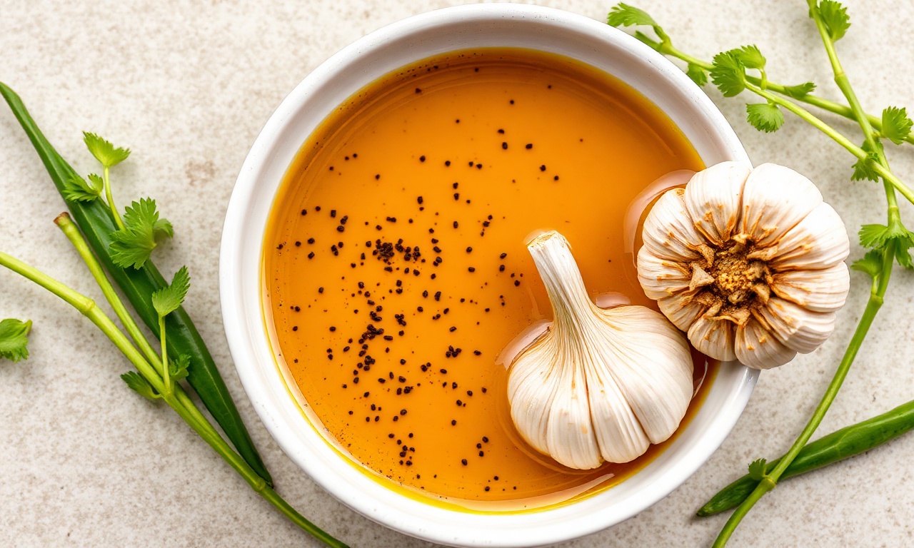 Unlock bold flavors: Homemade Sichuan chili oil with crispy garlic.