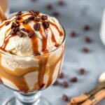 Creamy no-churn coffee toffee ice cream, a sweet and simple treat.