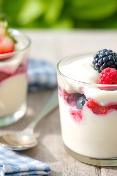 Delightful summer berry pudding, a fresh seasonal treat.