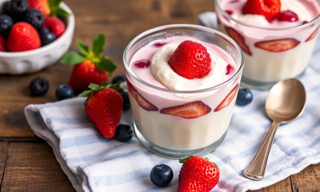 Delightful summer berry pudding, fresh from nature's bounty.
