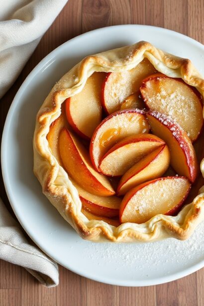 Elegant puff pastry apple tart, a classic galette.