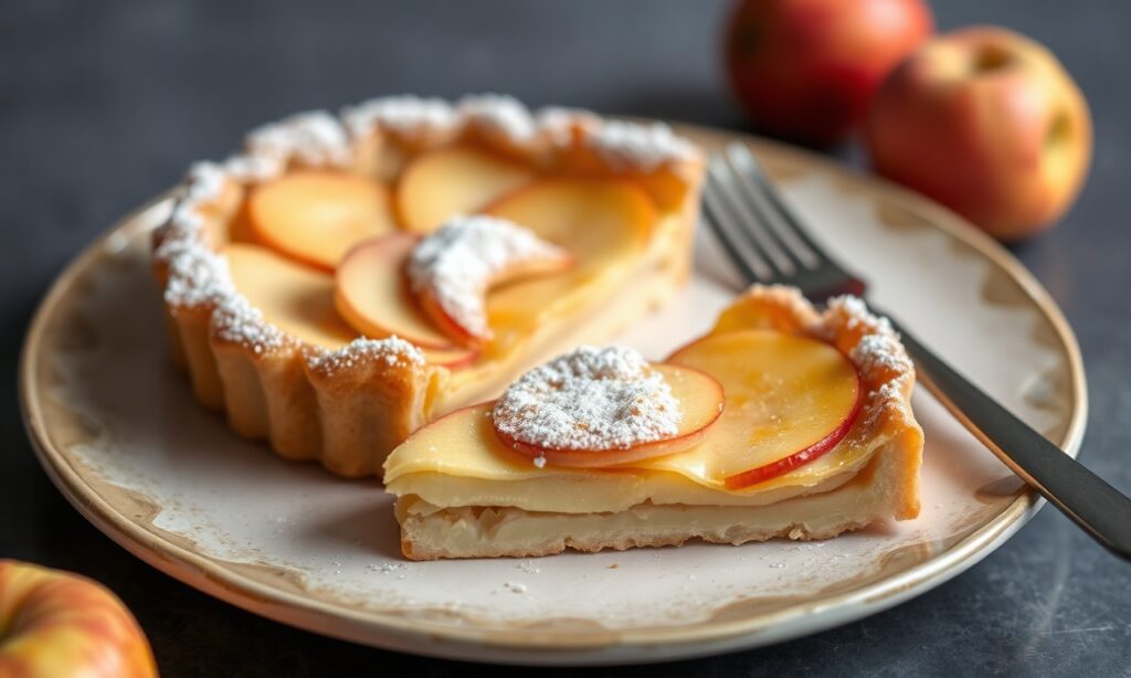 Elegant puff pastry apple tart, a refined classic galette recipe.
