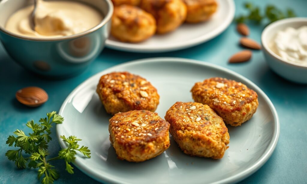 Healthy almond flour chicken nuggets recipe for guilt-free enjoyment.