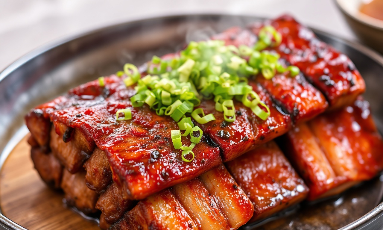 Best authentic kalbi: Korean marinated short ribs cooked to perfection.