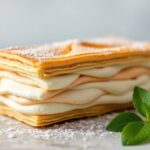 Irresistible mille-feuille with creamy layers, a delightful pastry.