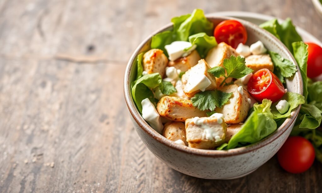 Quick & healthy Greek yogurt chicken salad recipe.