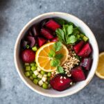 Crafting beet and citrus poke bowls: bright, bold, and delicious.