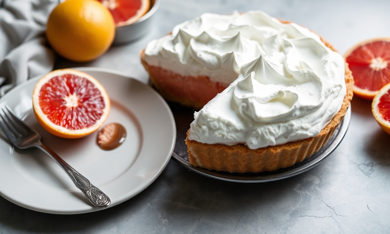 Crafting perfect grapefruit meringue pie: zesty, delicious dessert.