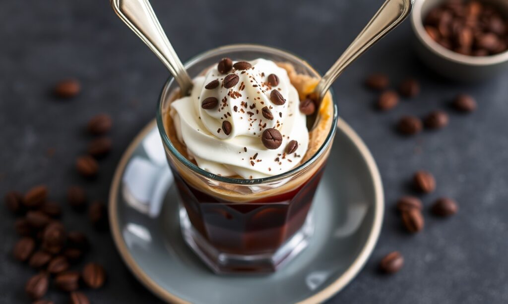Delight Coffee: Coffee jelly with sweet cream, a moment of pure bliss.