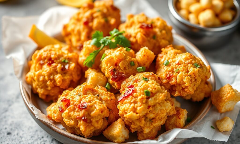 Easy air fryer popcorn chicken recipe, crispy and quick.