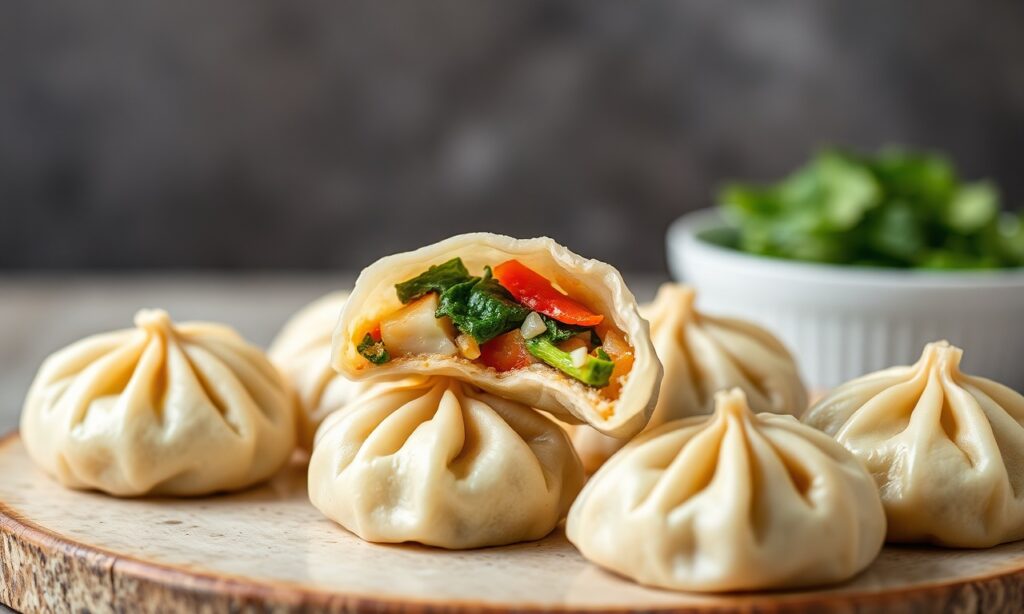 Crafting perfect Chinese vegetable dumplings with crisp edges and tender fillings.