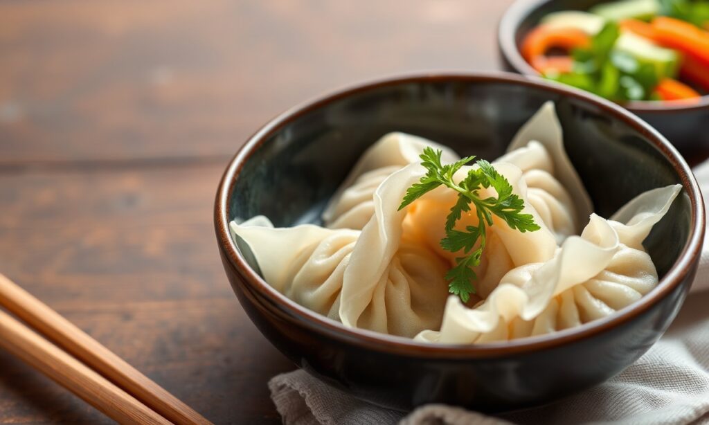 Crafting perfect homemade Chinese vegetable dumplings, steamed and tender.