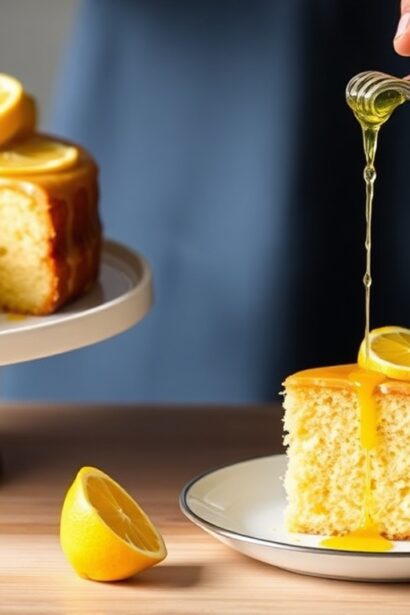Yuzu olive oil cake with zesty glaze, a bright bake.